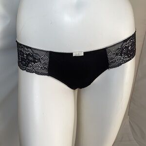 Victoria’s Secret Sexy Little Things satin mesh lace and rhinestone panty